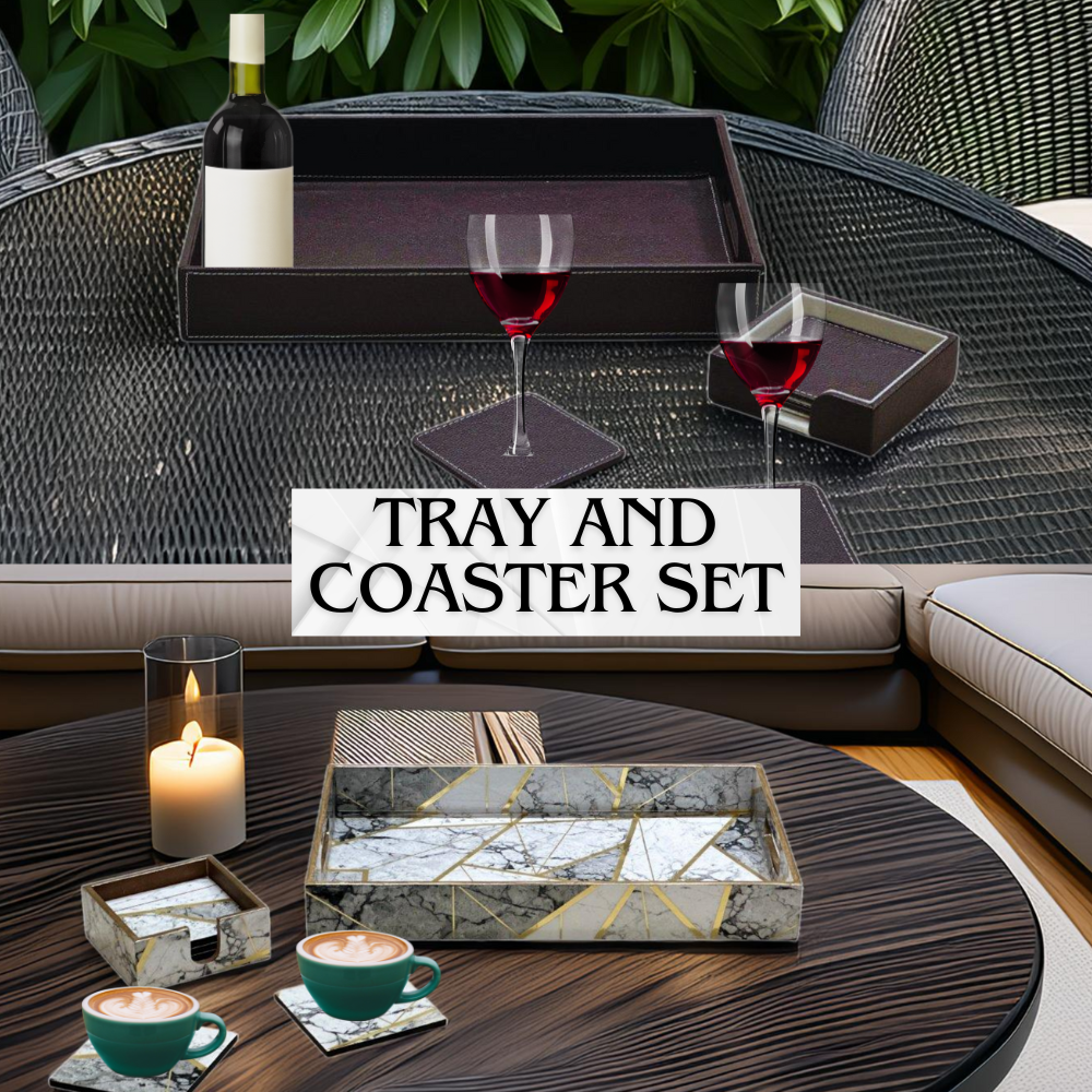 Tray & Coaster Set