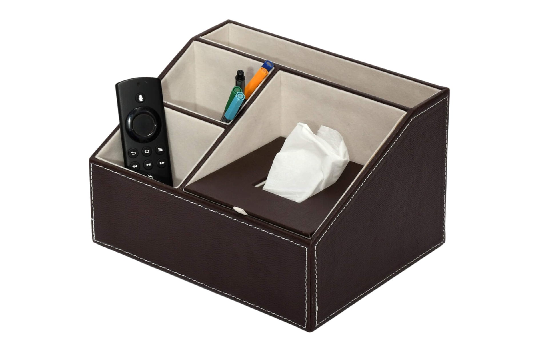 Desk Organizer with Tissue Holder