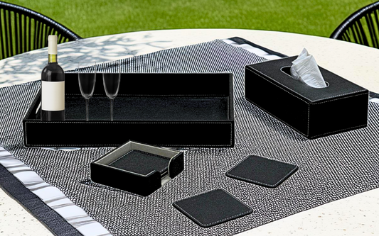 Lavishio Center Table Accessory Set - Black